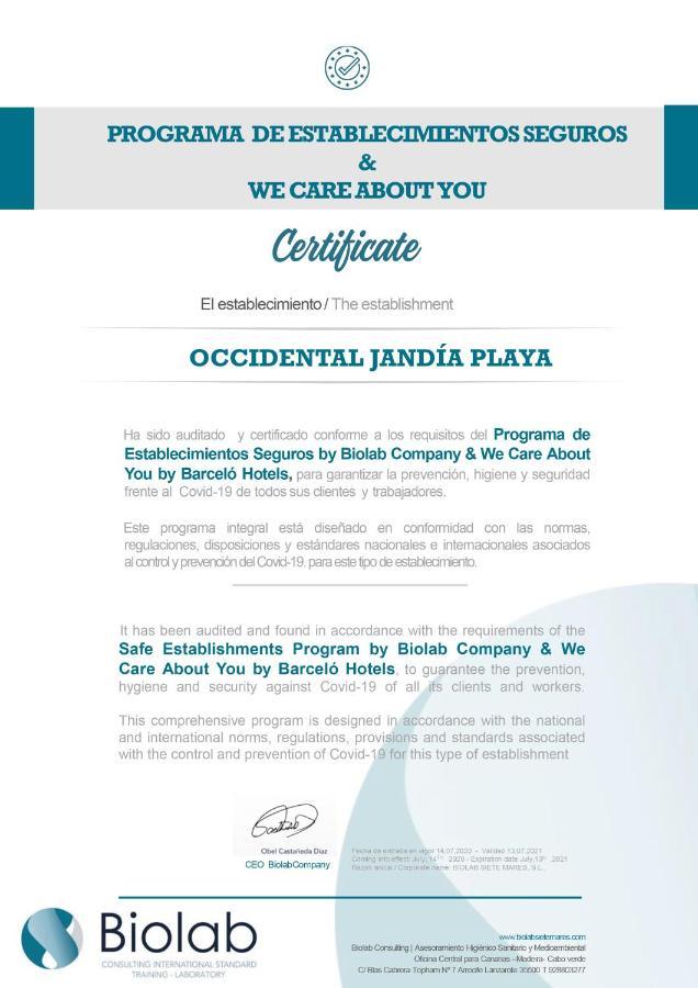 Occidental Jandia Royal Level - Adults Only Hotel Morro Jable  Exterior photo